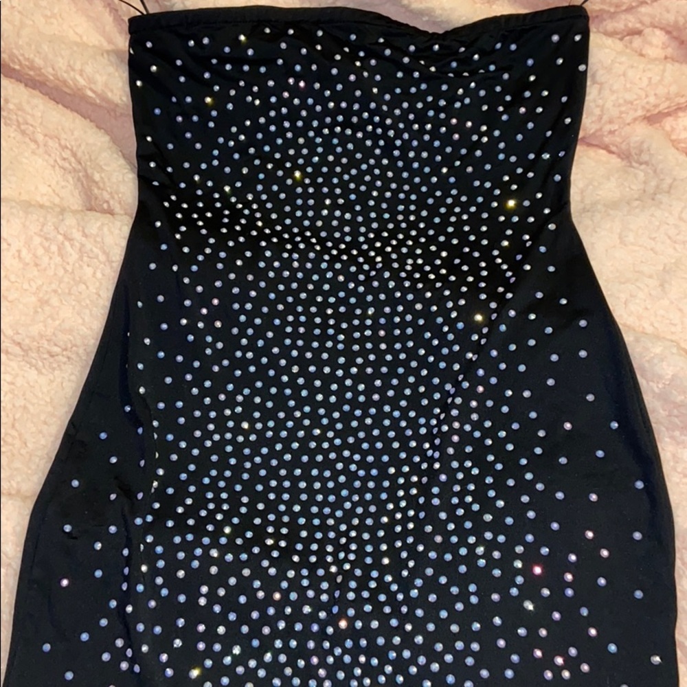 Strapless Rhinestone Dress Windsor
